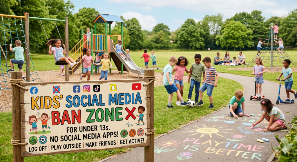 social media ban on kids