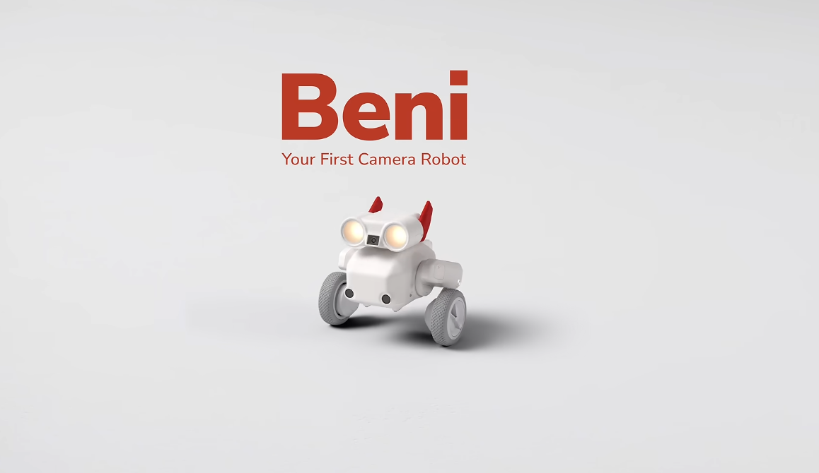 Beni is an all-terrain camera robot that can zip and scoot around to follow you to take videos and photos from the ground
