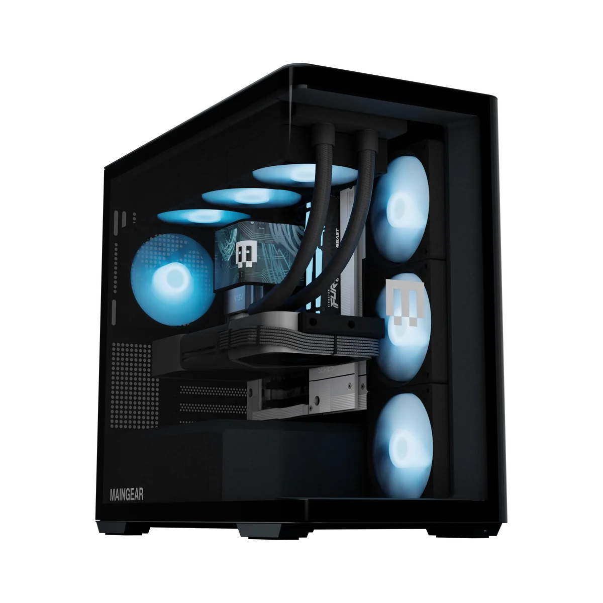 MAINGEAR Zero compact gaming desktop has a clean seamless look