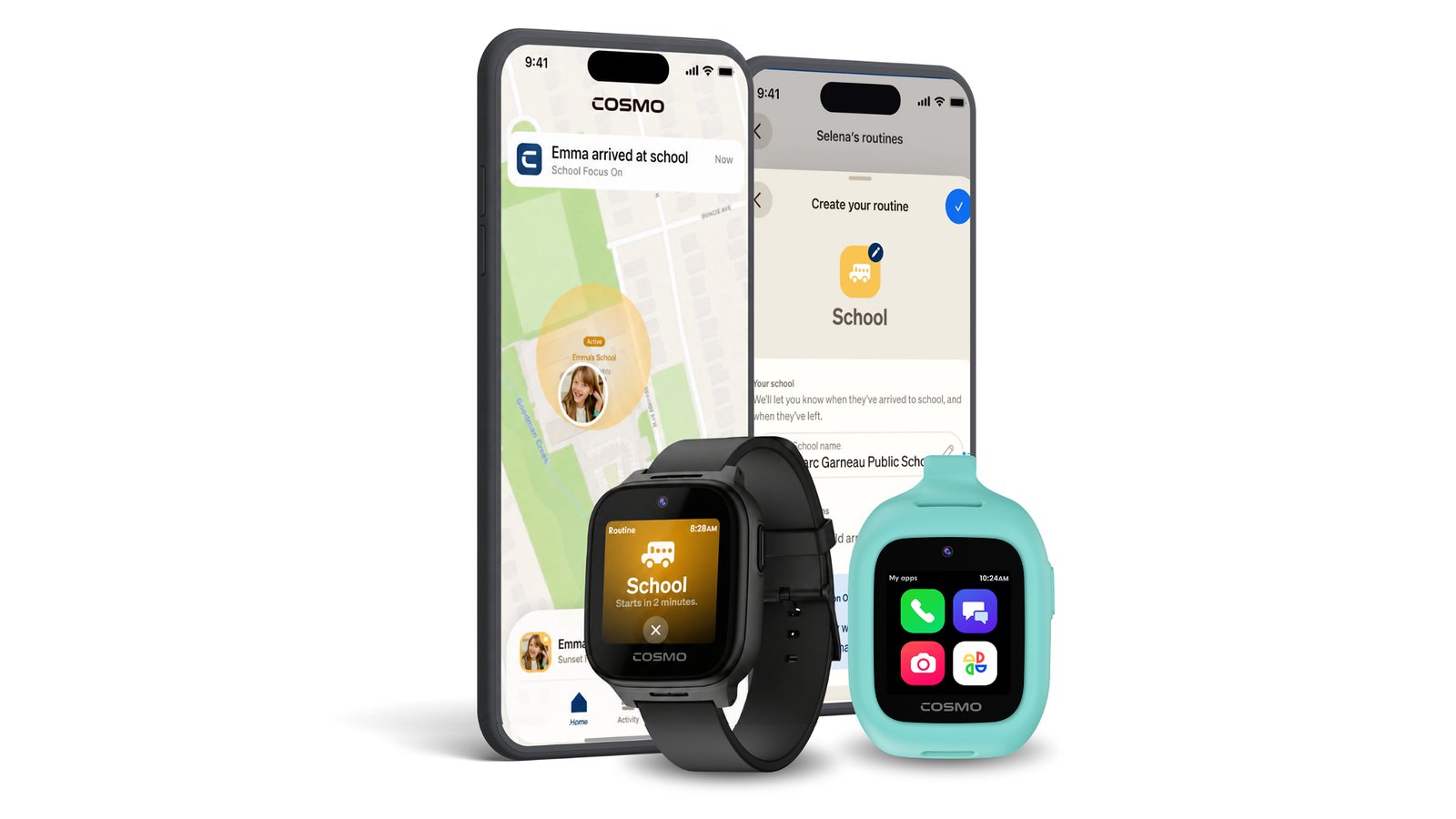 Cosmo School-fi smartwatch reduces mobile phone screen time