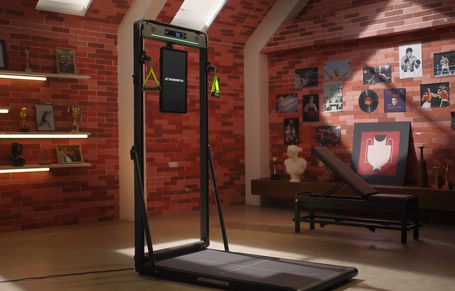 OMNI X1 Smart Home Gym aims to bring the features of a full gym into a small, home-friendly package