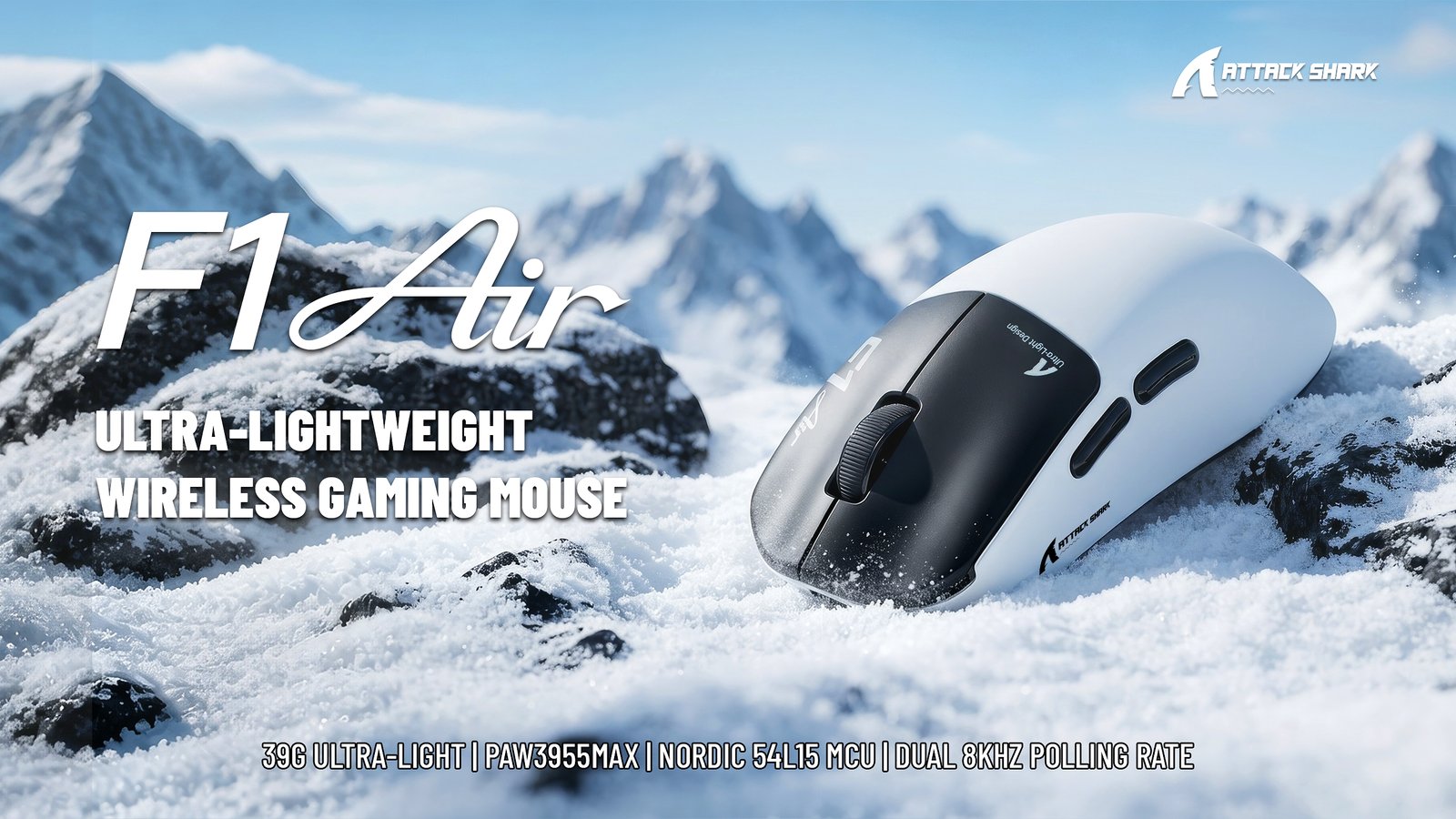 Attack Shark F1 Air is one of the lightest gaming mouse there is