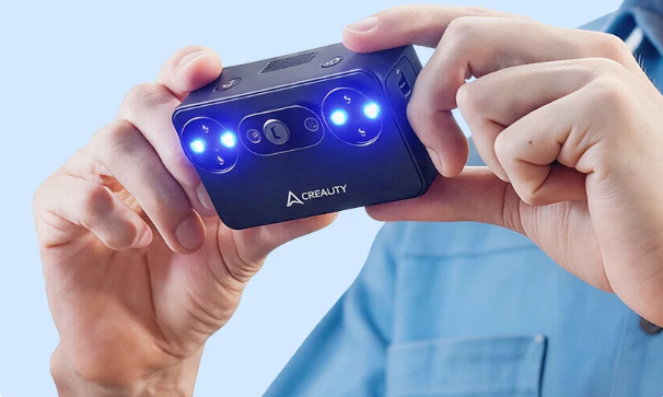 creality Pika front Creality Pika is a portable AI 3D scanner in a digital camera- or smartphone-sized form factor.