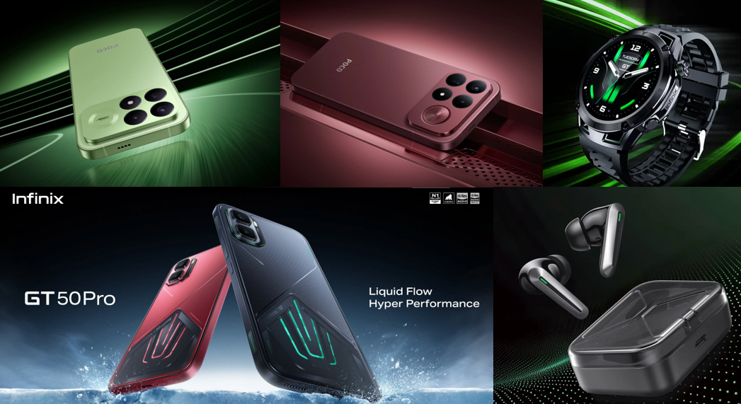 Infinix GT Verse Ecosystem and Poco F9 mobile phones and accessories