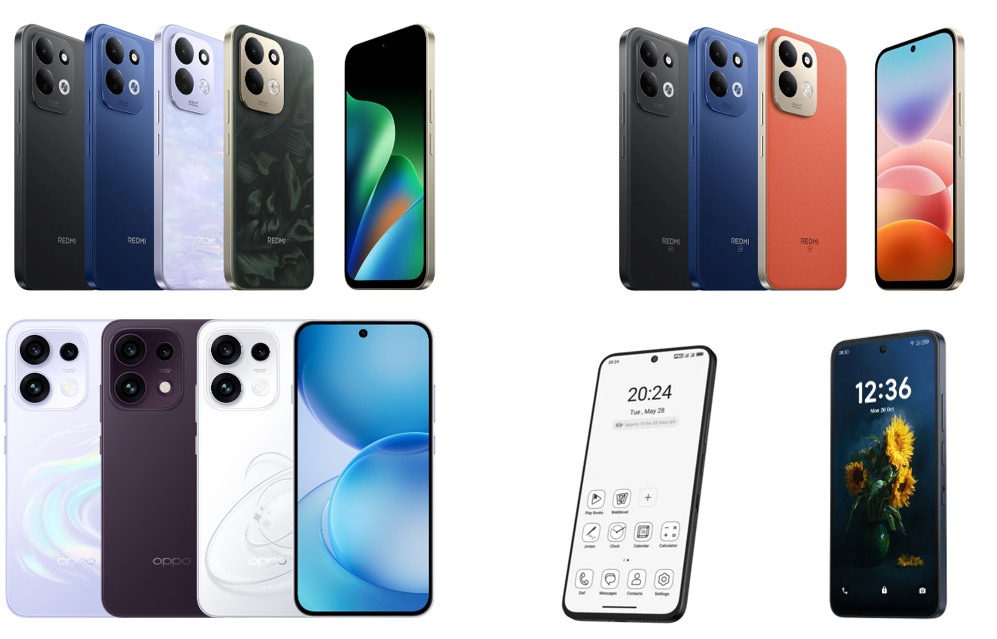 The latest smartphones from Oppo, Redmi and TCL