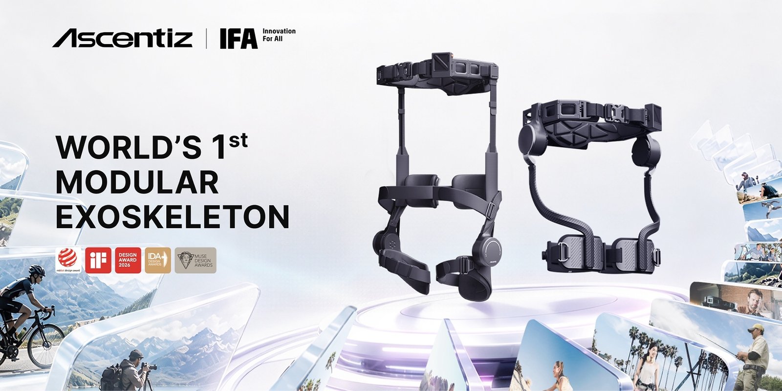 Ascentiz brings world's first modular exoskeleton platform at IFA 2026