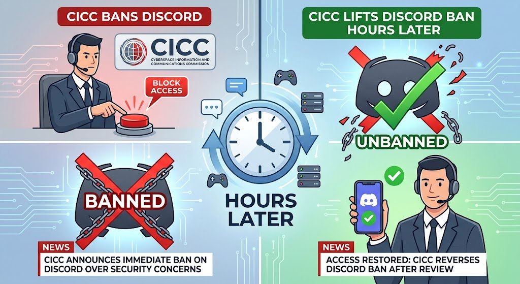 CICC bans Discord and then lifts ban hours later