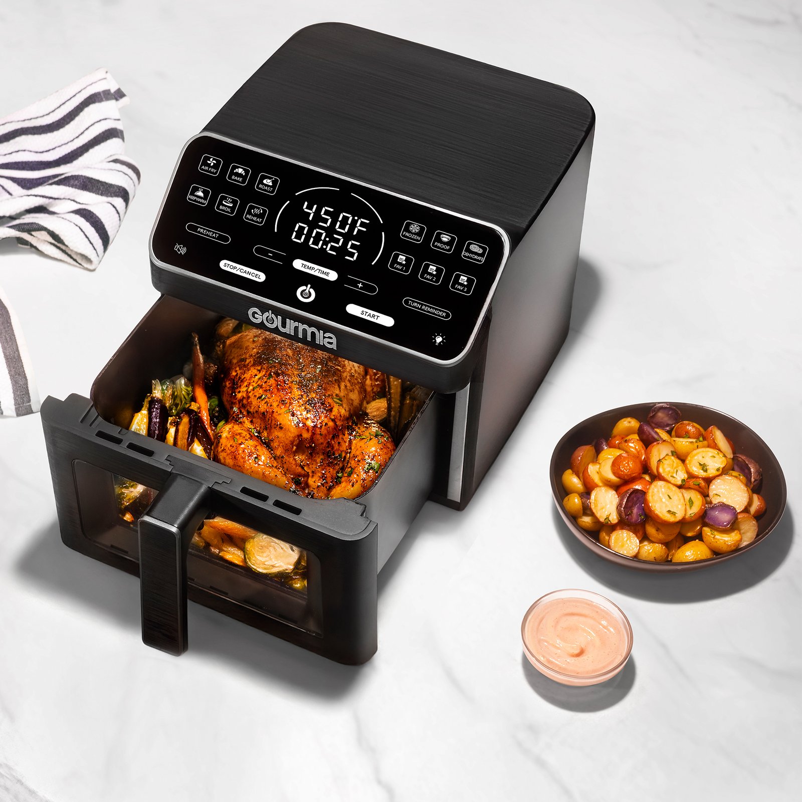 1-Gourmia-Debuts-Its-First-Ceramic-Coated-Air-Fryer New Gourmia Digital Air Fryer