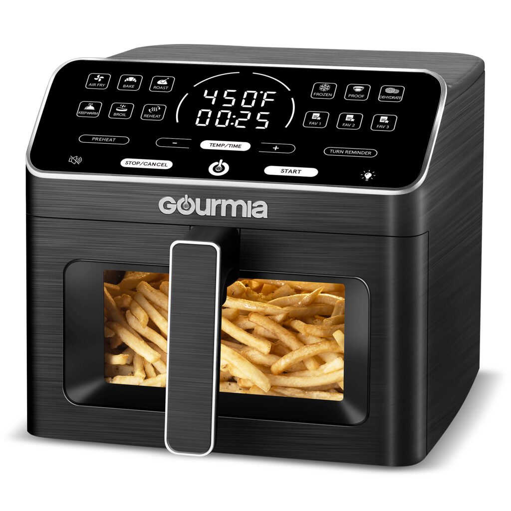 2-Gourmianew-ceramic-coated-9-Quart-Digital-Air-Fryer New Gourmia Digital Air Fryer