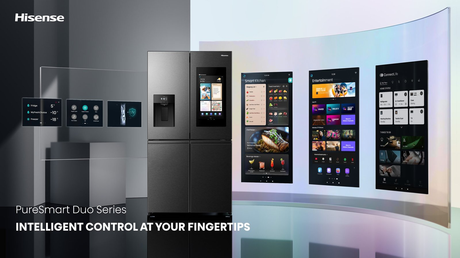 Hisense PureSmart Duo Series Refrigerators Hisense PureSmart Duo Series AI Refrigerators