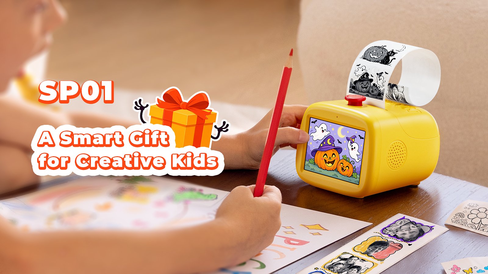 MUNBYN SP01 A1 Sticker Printer MUNBYN Kids' Gadget turns their words into stickers