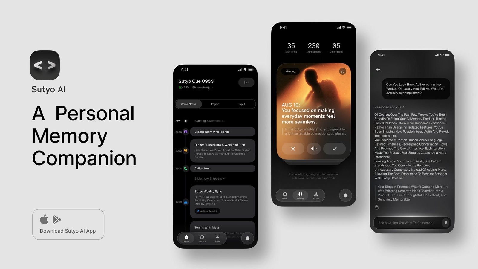 Sutyo AI App helps you organize info