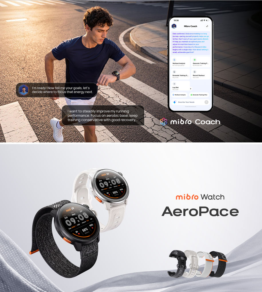 mibro watch and app Mibro launches smartwach and app for first time runners