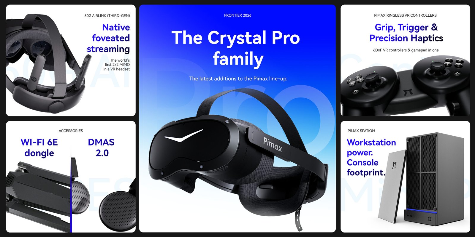 pimax crystal pro VR headset Pimax Crystal Pro PC VR headset with features